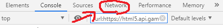 Chrome開発者ツールで[Network]タブを開く
